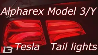 Tesla Model 3 / Y Alpharex LED Tail Lights  Unbox Setup Install