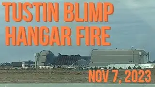 Tustin Blimp Hangar Fire - Live Photo Walk - Olympus XA // Lomochrome Metropolis, Tustin, CA 11/7/23