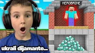 MLADJI BRAT JE UKRAO DIJAMANTE OD HEROBRINE U MINECRAFT!