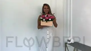 Пионы в ящике на сайте FlowBeri №11