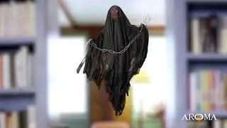 Halloween decoration and prop animated Hanging demon presentation