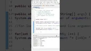 #java Simple Java program to print the Command Line Arguments