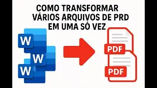 Como transformar vários arquivos de WORD em .PDF de uma só vez