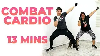 13 MIN COMBAT CARDIO • 1700 Steps • Walking Workout #173
