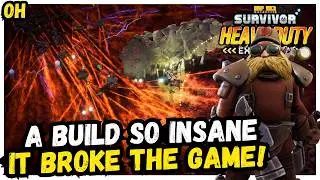 A Build SO INSANE It Broke The Game!! Deep Rock Galactic Survivors!