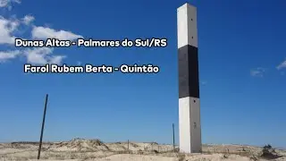 Estrada de Acesso ao Farol Rubem Berta ou Quintão no Balneário Dunas Altas em Palmares do Sul RS.