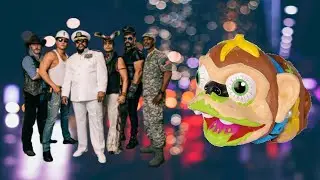 Monkey Puppet Sings YMCA on Wombo! Monkey Shark Puppet singing Wombo YMCA Chug Jug song!