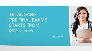 Telangana State  Pre Final  Examination 2020 -21 Timetable. - Study Sources -