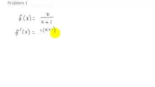 Calculus Derivative Using Quotient Rule Polynomial