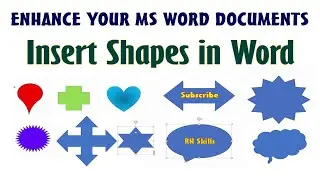 How to insert Shapes Icons and 3d model in ms word document | Ms Word Tutorial