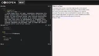 Codepen and Sass for faster web development