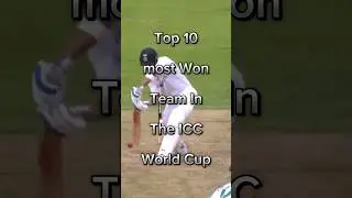 Top 10 most won team in ICC world cup #shorts
