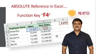Excel Learning -  Absolute Reference in Excel