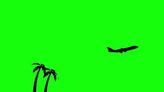 Aircraft Silhouette - GREEN SCREEN  [FREE USE]