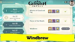 Windbrew | Missive of Cloud and Fog | Windblume Festival: Part II | Genshin Impact