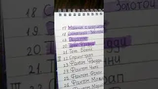 Рисую по списку всех аниматроников из FNaF. Часть_20 Тень Фредди.