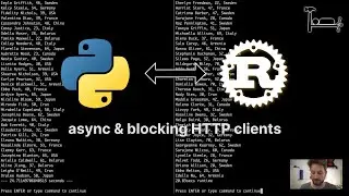 1E. async & blocking HTTP clients - From Python to Rust