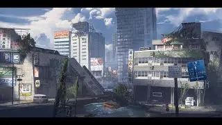 Environment Concept Design of Japanese Anime Style in Blender and Photoshop