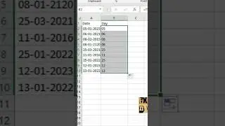 How to extract day from date in different format in Excel - Excel Tutorial for Beginners in Hindi