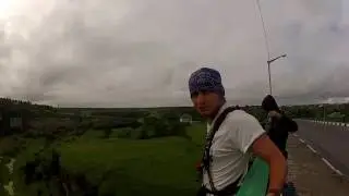 Hit the Rock, Unsuccessful Jump from the Bridge Ropejumping 2013