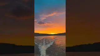 Boat ride sunset ##shorts #travel #sunset