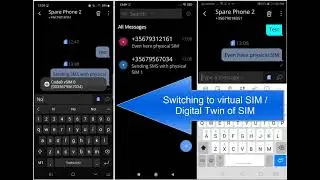 CodeB SMS app with virtual SIM Card support (Digital Twin)