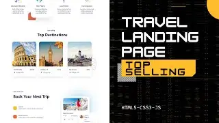 ADOBE XD TO HTML CSS ---TRAVEL LANDING PAGE - Ders 4 - Destionations