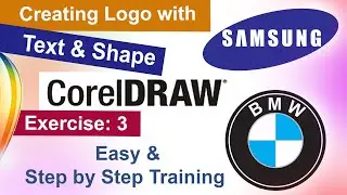 How to Create a Logo with Text & Shape in CorelDRAW – Easy Step by Step Tutorial
