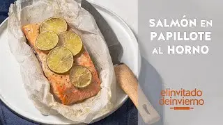 {Salmón en papillote} al horno