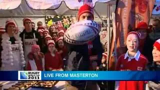 New Zeland - Masterton support Georgian rugby team !
