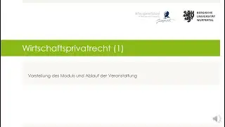 Wirtschaftsprivatrecht (1)