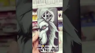 Lion 🦁 Printed Vinyl Sticker Protector For Infinix Zero 8i
