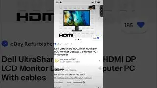 Cheap Gaming PC Monitor On Ebay #pc #pcmonitor #shorts
