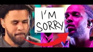 J Cole WAVES The WHITE FLAG to Kendrick Lamar, Apologizes after Getting Punched in the Face, SAD!