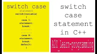 switch case statement in c++ | how to test vowel or consonant in c++ | c plus plus programming | c++