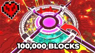 I Survived 100 Days BUILDING in the NETHER in Minecraft Hardcore