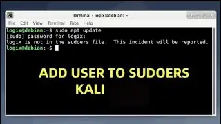 how to add user to sudoers in kali