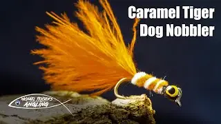 Caramel Tiger Dog Nobbler - Trout, bass and panfish fly tying tutorial