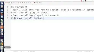 How to install Google Sketchup in Ubuntu!!!!