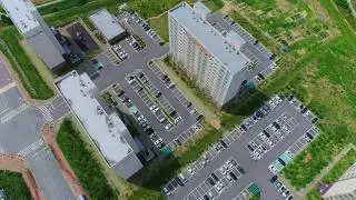 WOOJIN PLAIMM company overall view filmed by drone