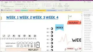 OneNote Digital Planner 2023 to 2024 Dated Premium Hyperlinked Daily,Weekly,Monthly Planner