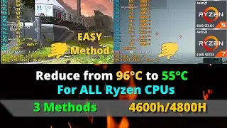 Fix Overheating On all Ryzen CPU Ryzen 5 4600H/Ryzen 7 4800h |Reduce CPU Temperature of Ryzen Laptop