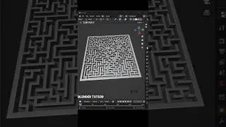 Create a maze in blender