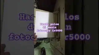 hasil polos di mesin fotocopy ir5000