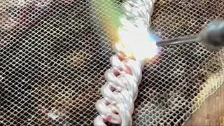 Handmade .999 silver cuban link ring