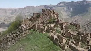 Горный аул Гамсутль в Гунибском районе Дагестана