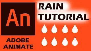 How to create rain in Adobe Animate CC 2020 - beginner tutorial  + photoshop
