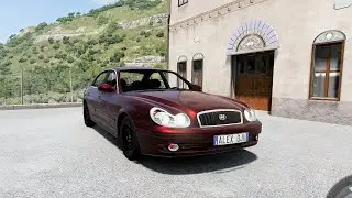 BeamNG.drive - Hyundai Sonata Tagaz 2004 - Car Show Test Drive Crash .