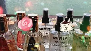 Weekly Perfume Tray Review featuring dupes from MIRIS Perfumes.