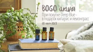 BOGO акция! При покупке смеси Deep Blue - в подарок эфирные масла кипариса и лемонграсса